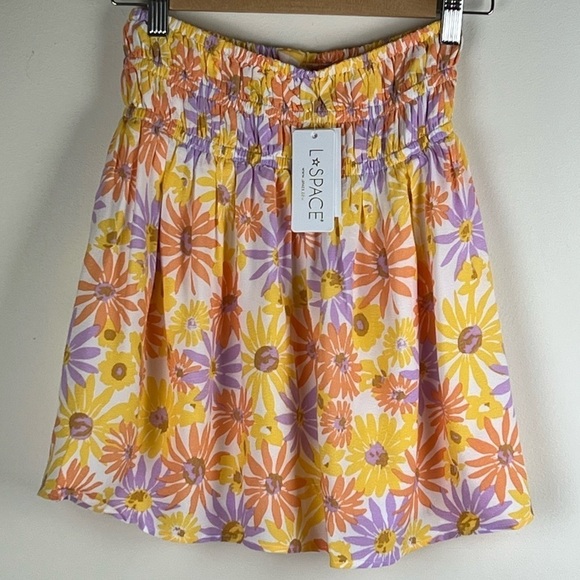 L*Space | Flirty Cottagecore Feminine Girly Oopsie Daisy Printed Jax Skirt - Picture 9 of 13